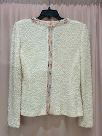 st john White Multi Size 2 Cardigan