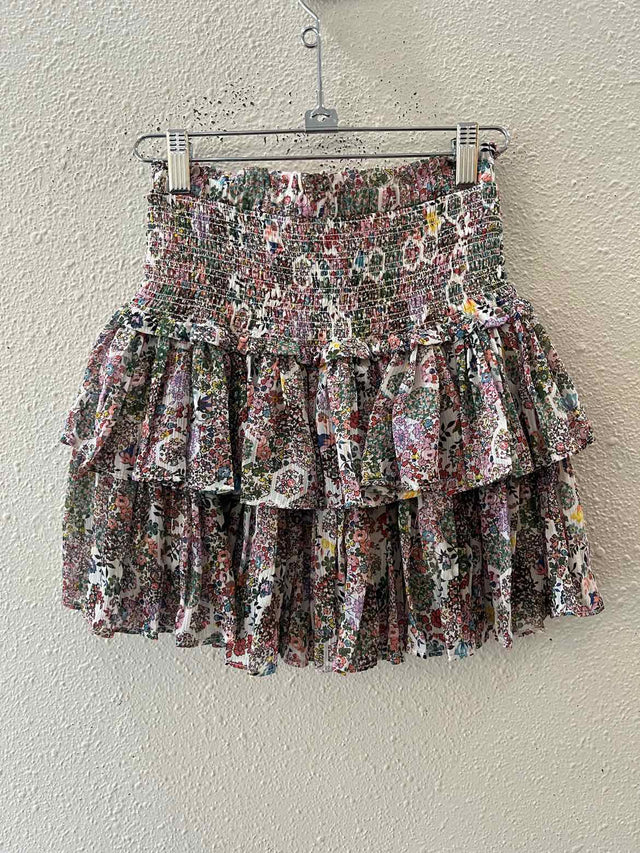 Reset White Multi Size S Skirt