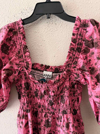 Ganni Pink and Black Size 40 Shirt