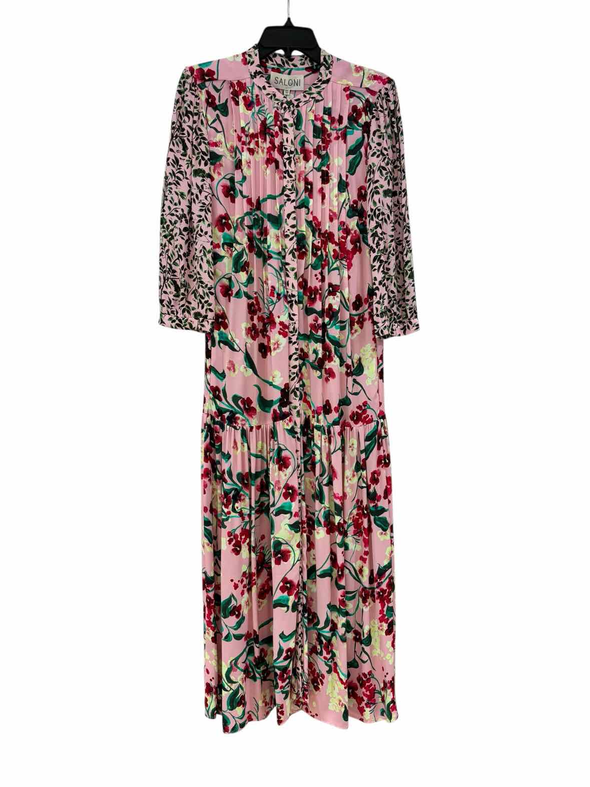 dress saloni Saloni Pink Multi Size 8 Dress