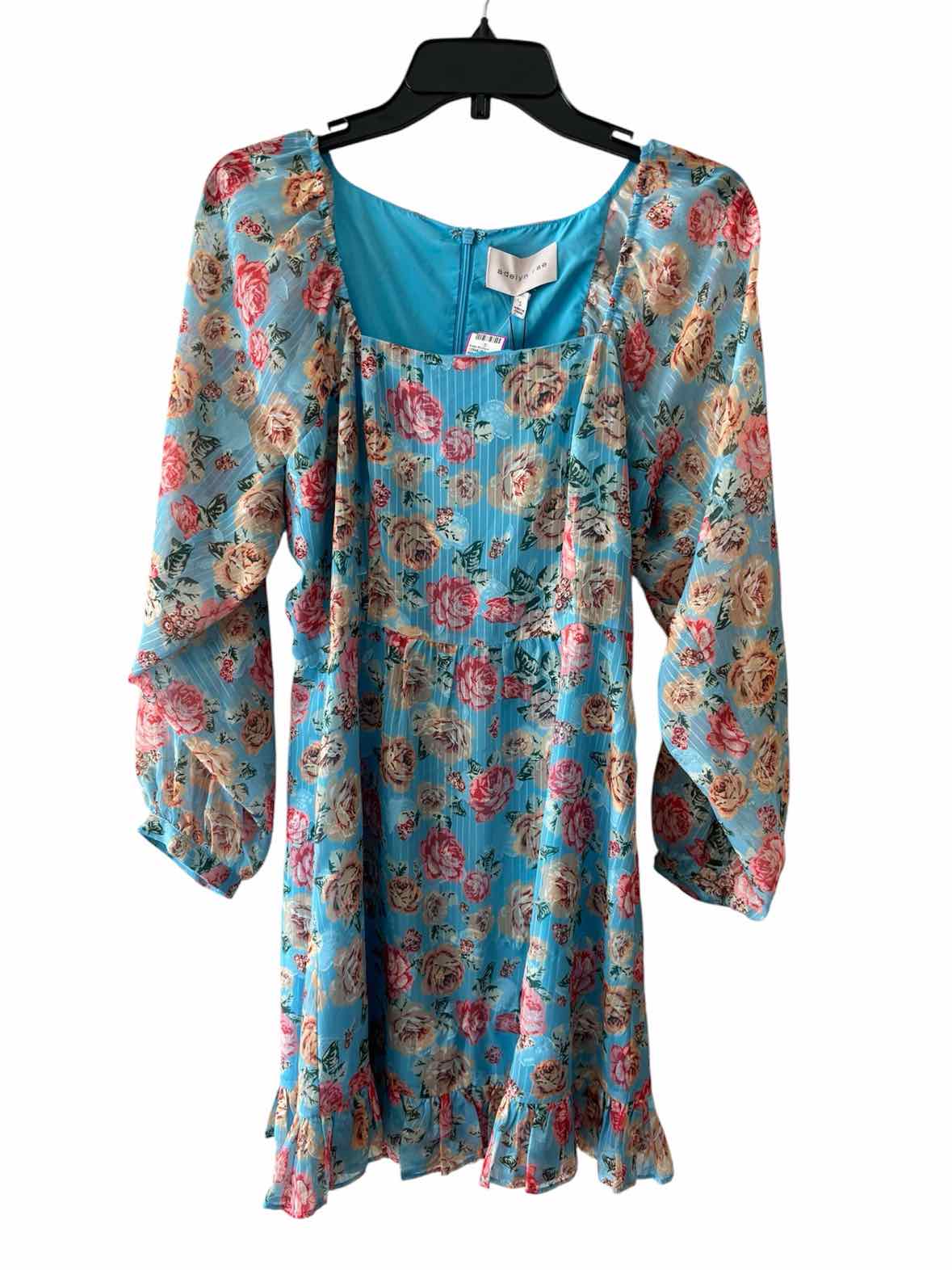 Adelyn Rae Aqua Multi Size S Dress