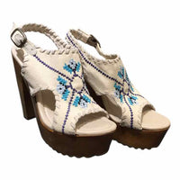 Madison Harding Ivory Multi Size 7 Shoes