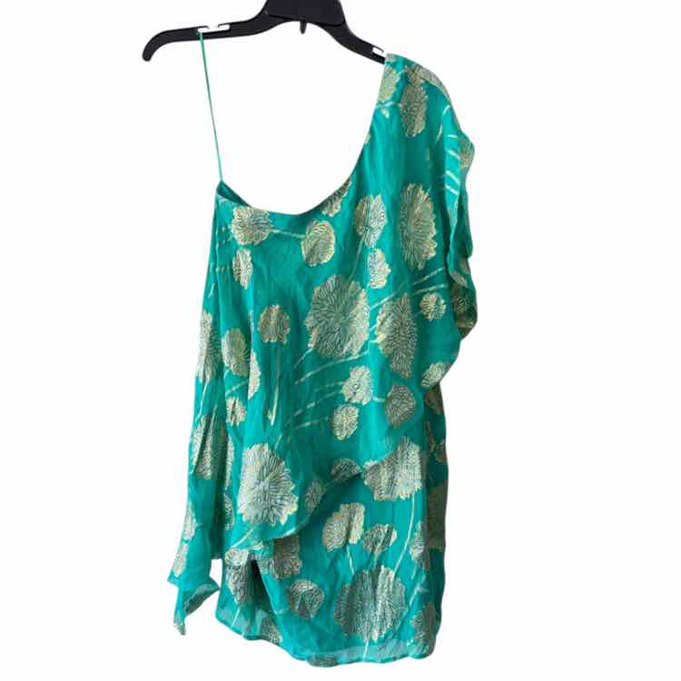 Trina Turk Turquoise and Gold Size 4 Dress