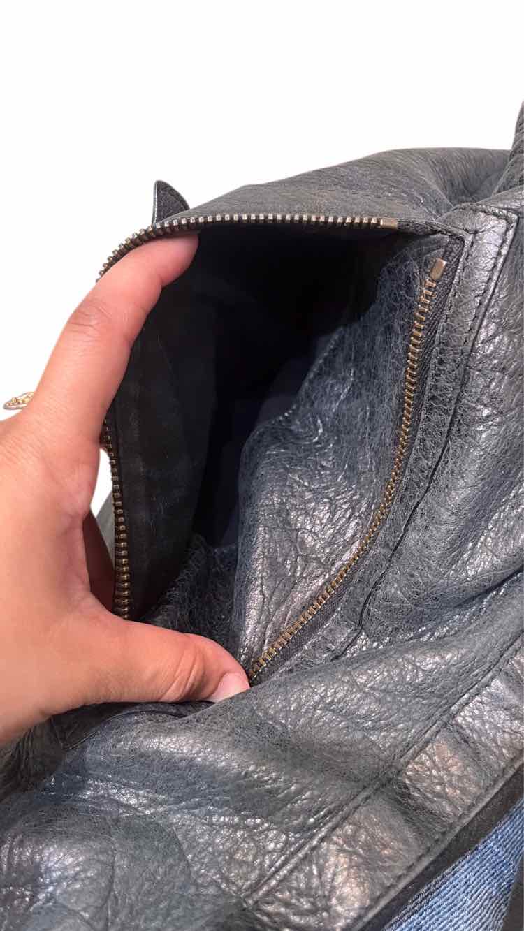 Balenciaga Leather Day Black Handbag