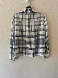 Barney's New York White and Blue Size 4 Shirt