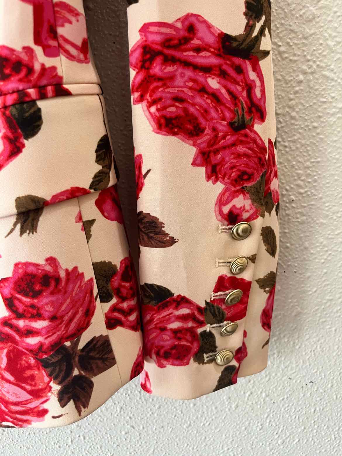 L'Agence cream and pink Size 2 Blazer