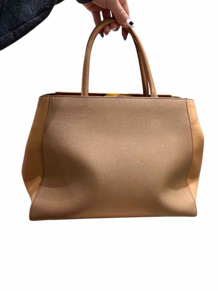 Fendi 2jours Elite Tote Beige Handbag