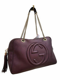 Gucci Soho Shoulder Bag Burgundy Handbag