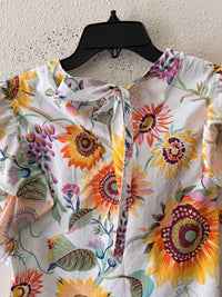 Elie. By Elie Tahari White Multi Size M Shirt