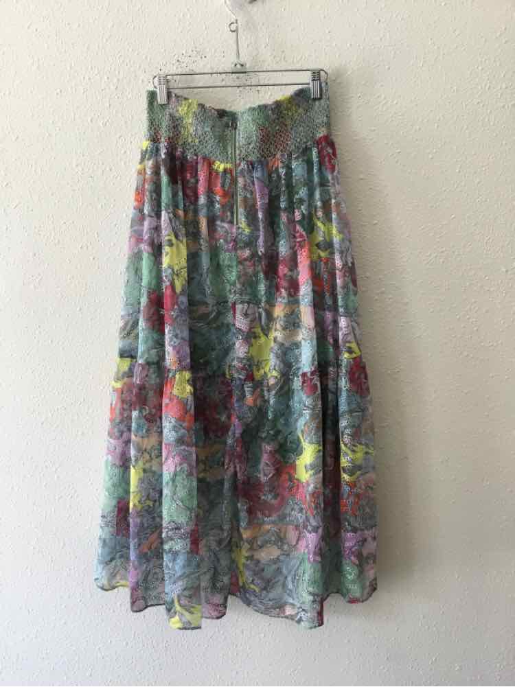 alice + olivia Green multi Size 2 Skirt