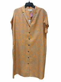 Lafayette 148 Orange and Grey Size L Dress