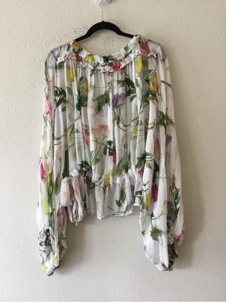 Ted Baker White Multi Size 12 Shirt