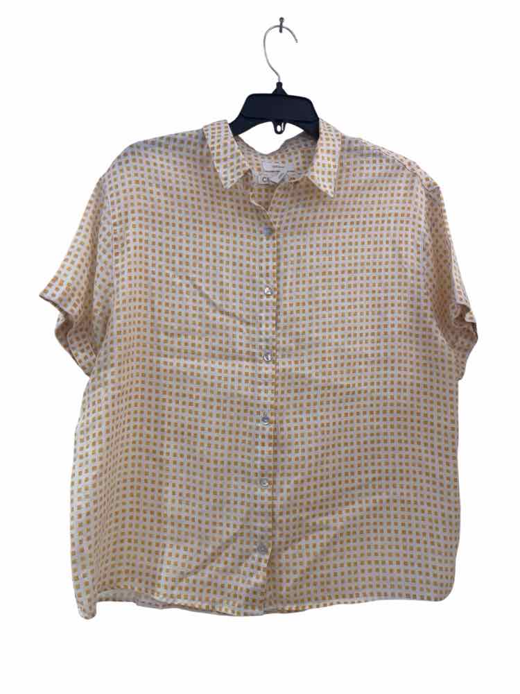 C&C California White and Yellow Size L Shirt