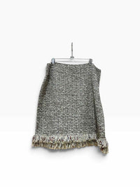 St. John Cream Multi Size 14 Skirt