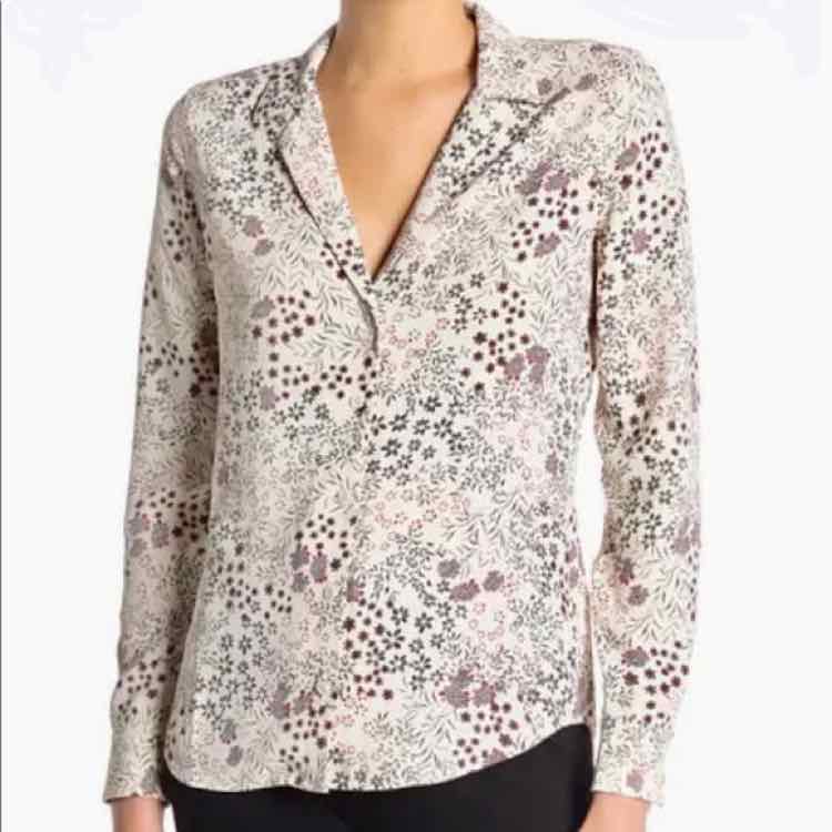 Equipment White and Red Size M Shirt