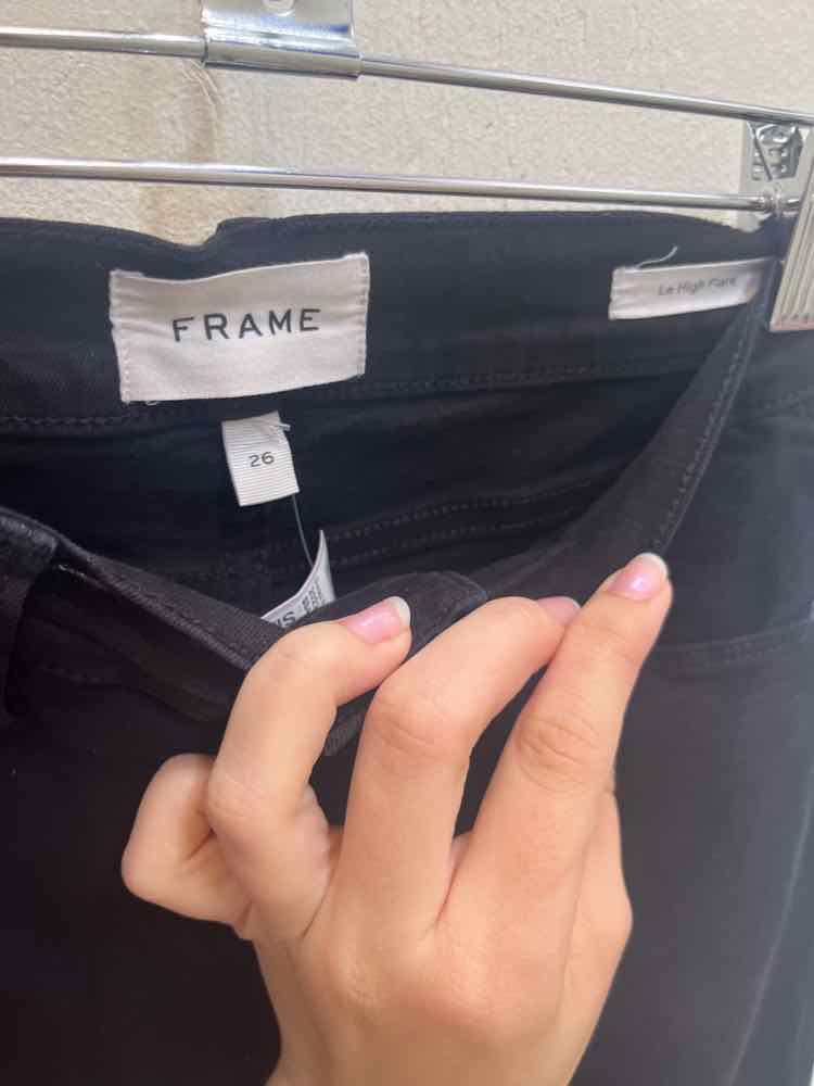 Frame Black Size 26 Jeans