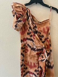 ULLA JOHNSON Brown and Tan Size S Dress
