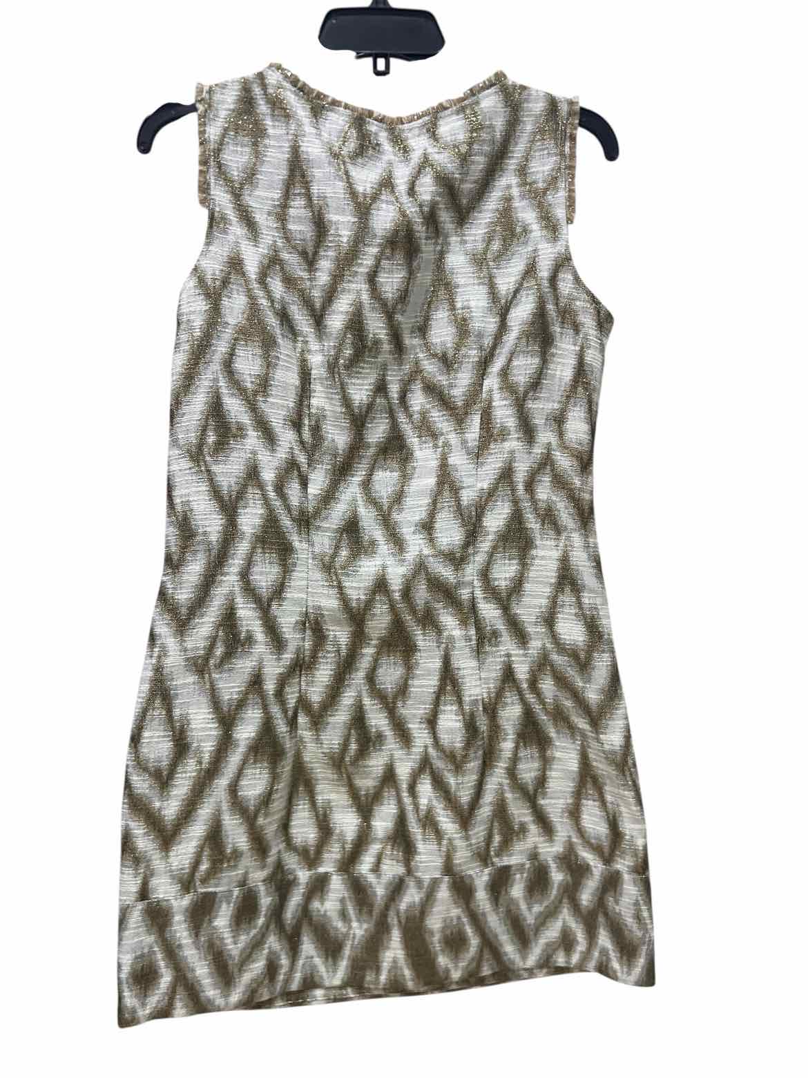Raquel Allegra Cream and Gold Size 1 Dress