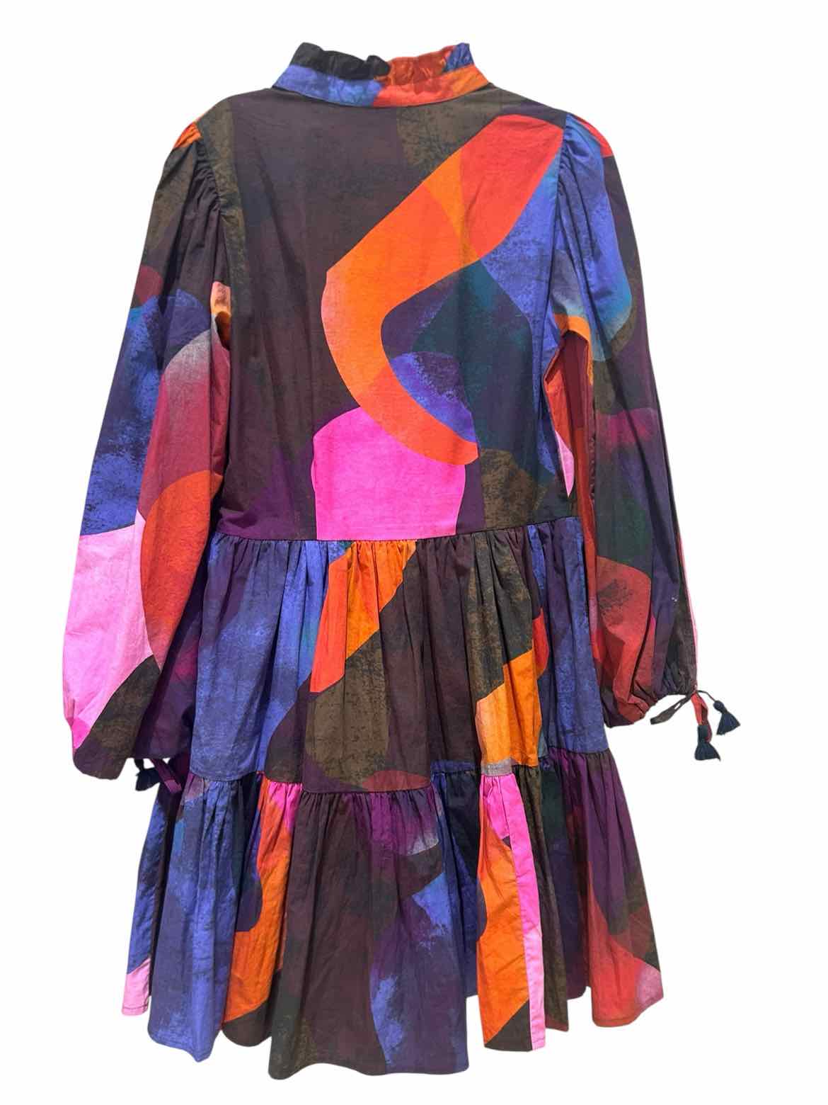 Oliphant Purple/Orange Multi Size XS Dress