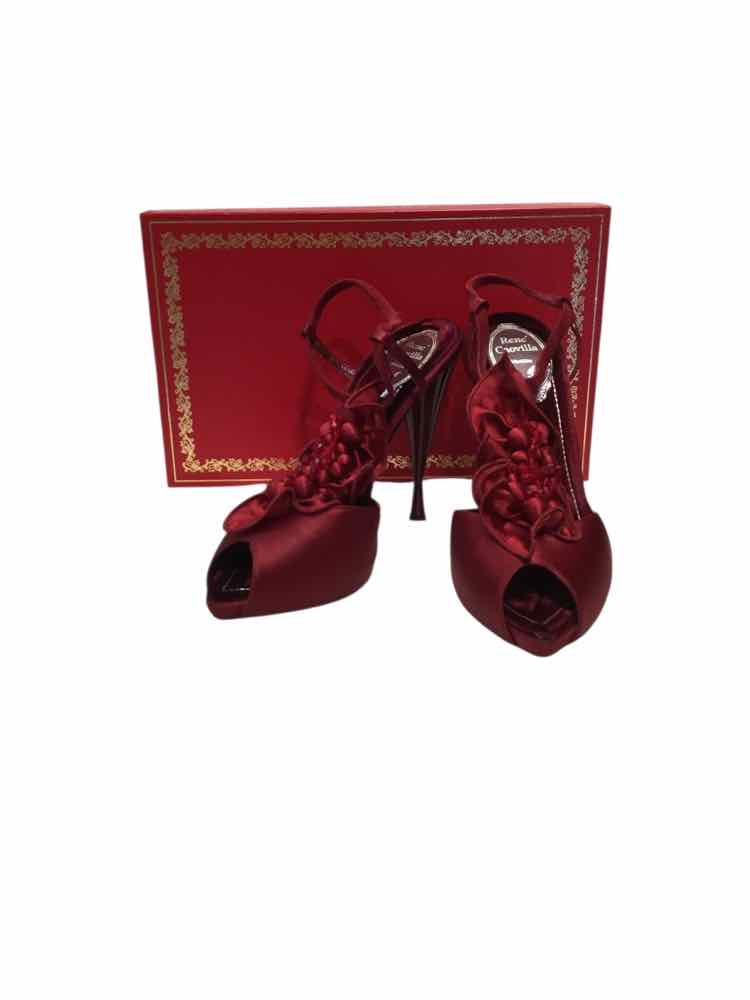 Rene Caovilla Burgandy Size 38 Shoes