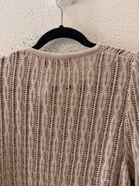 St John Collection by Marie Gray Beige and gold Size 12 Cardigan