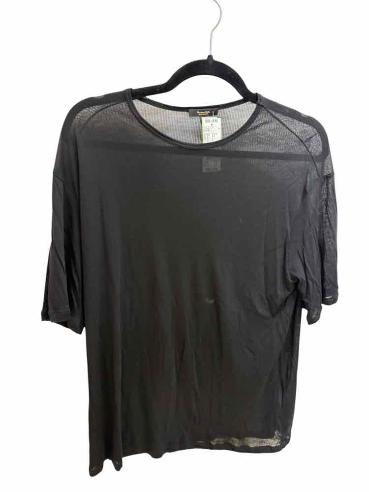Massimo Dutti Black Size S Shirt
