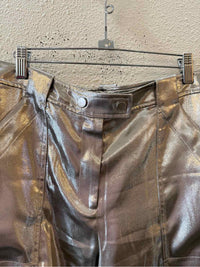 Simkhai Metallic champagne Size 8 Pants