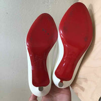 Christian Louboutin White Size 34.5 Shoes