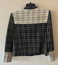Alice + Olivia Classics Black and white Size 8 Jacket
