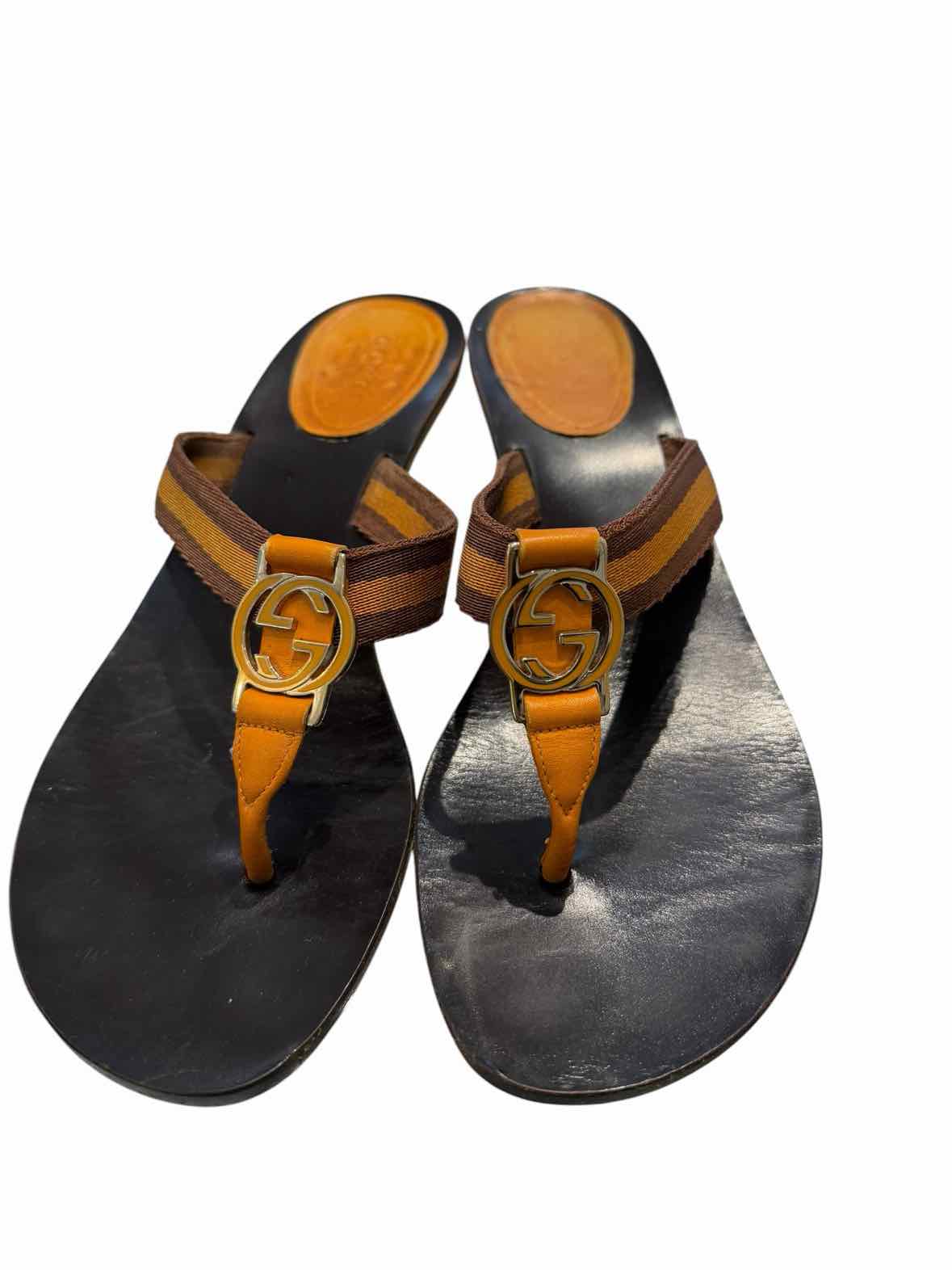 Gucci orange and brown Size 8 1/2 Shoes