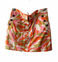 J Crew Orange Multi Size 4 Skirt