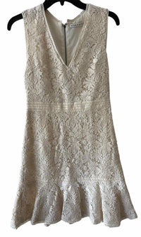 alice + olivia Cream and White Size 4 Dress