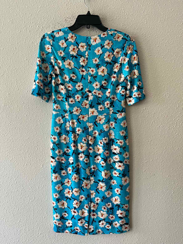 Escada Blue Multi Size 32 Dress