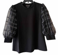 Gracia Black & Silver Size M Shirt