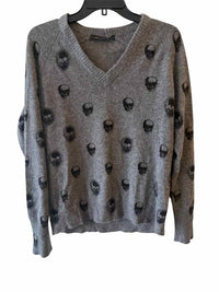 Skull Cashmere Grey and Black Size S Sweater
