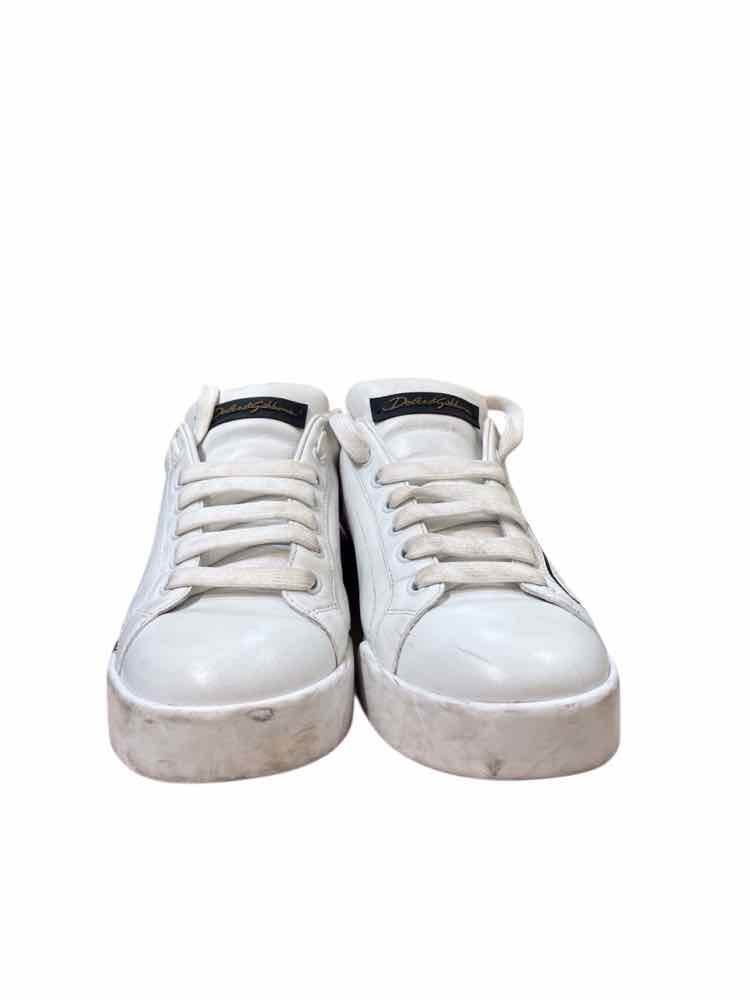 Dolce and Gabana White and Pink Size 38 1/2 Shoes