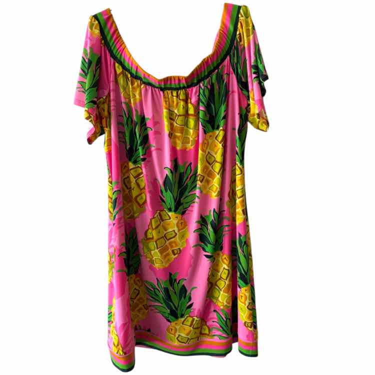 Trina Turk Pink Multi Size L Dress