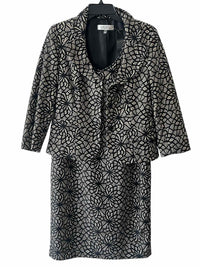 Kasper black and beige Size 8 2 PC Dress