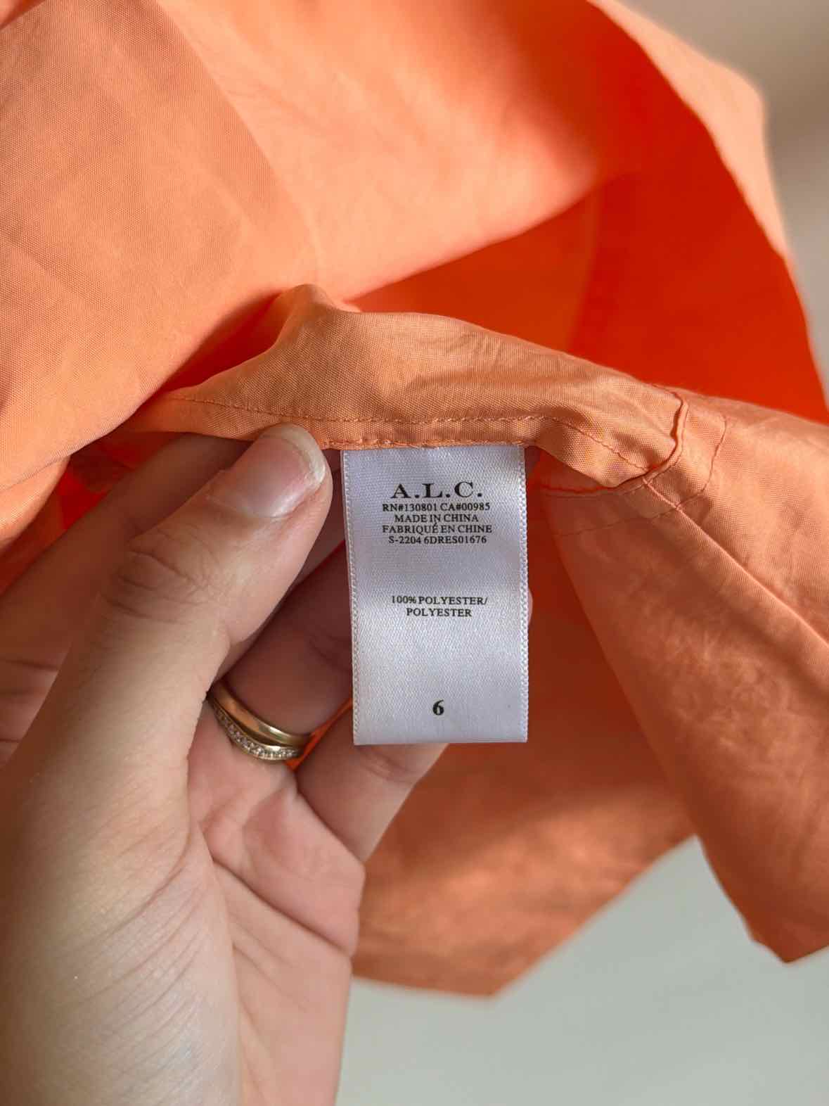 ALC Atlast Classics Orange Size 6 Dress