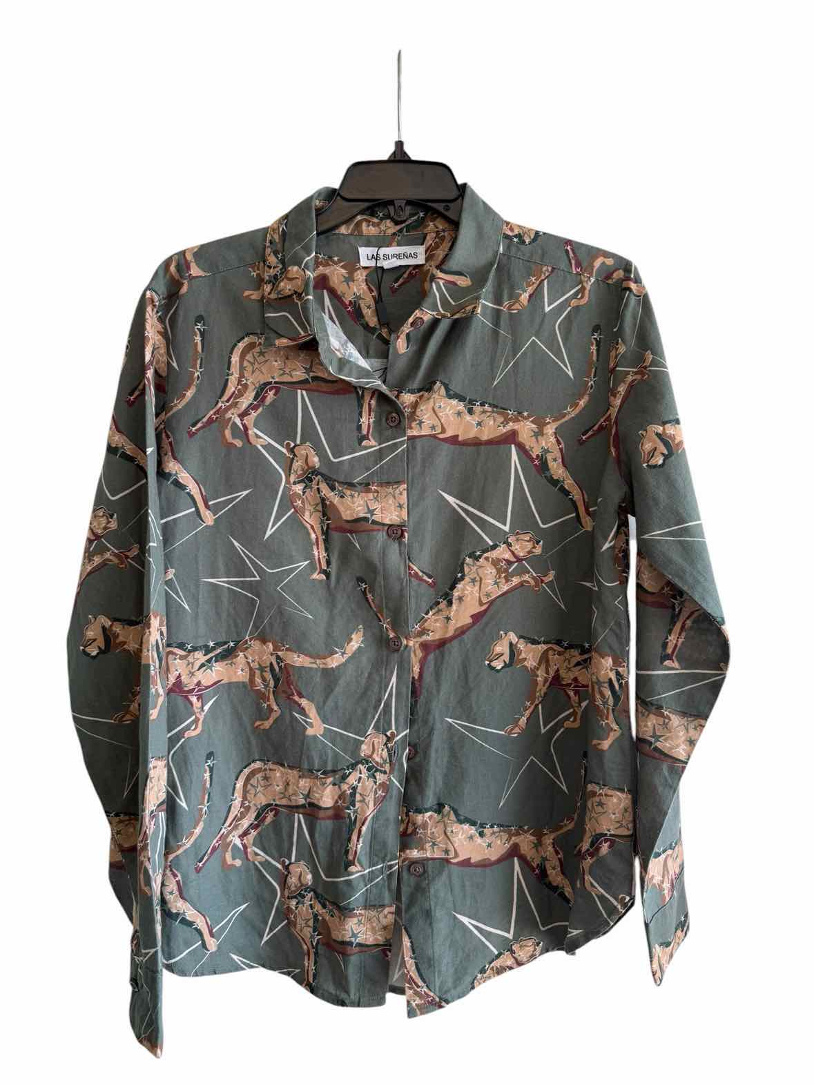 LAS SURENAS Army Green Size M Shirt