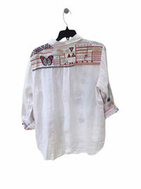 Johnny Was white & multi color Size M Shirt