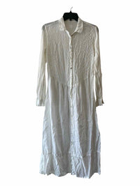 120% Lino White Size 12 Dress