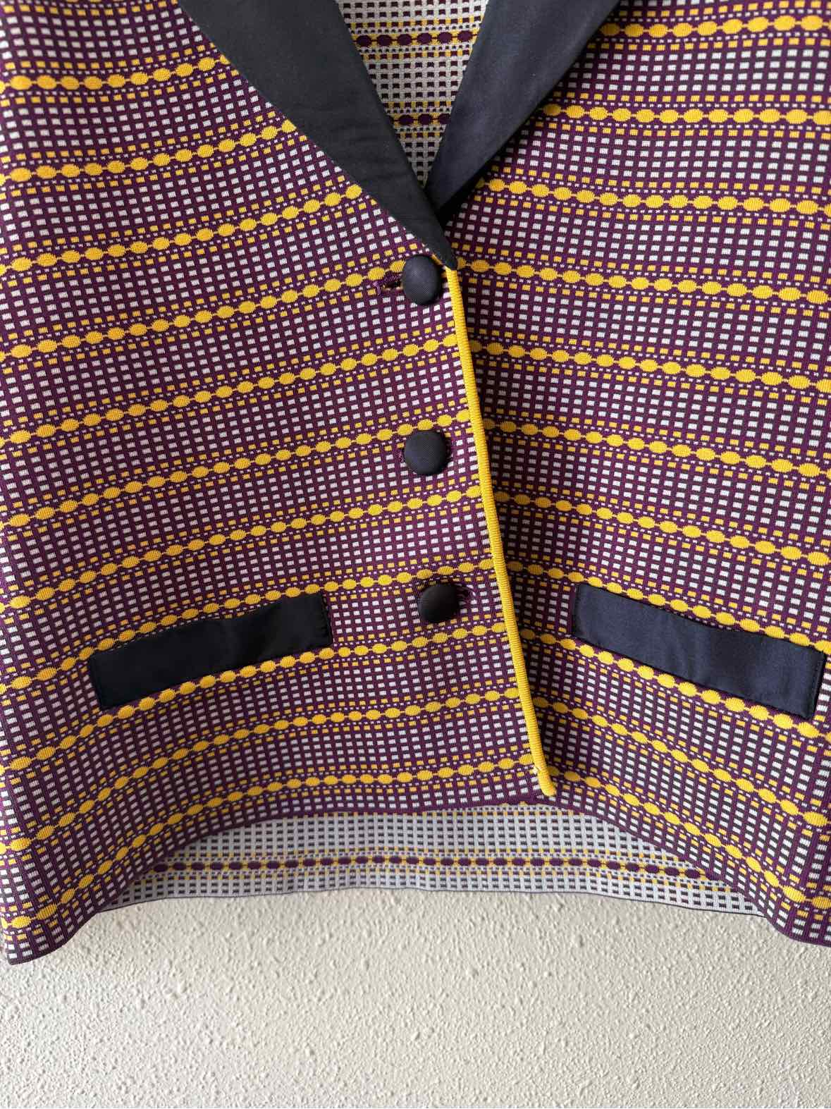 Z Spoke purple and yellow Size M Blazer