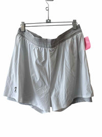 On White and Grey Size L Shorts
