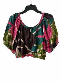 Velvet by G&S teal and pink Size S Shirt