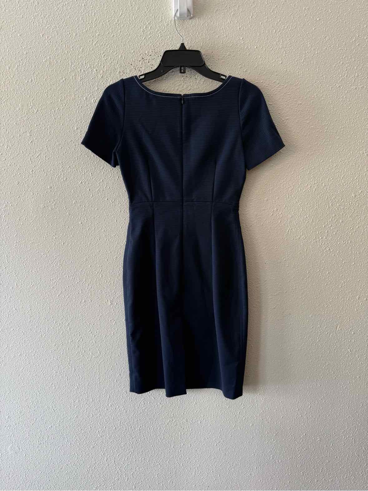 Piazza Sempione Navy and White Size 38 Dress