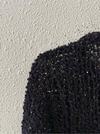 (nude) Black and Gold Size 38 Sweater