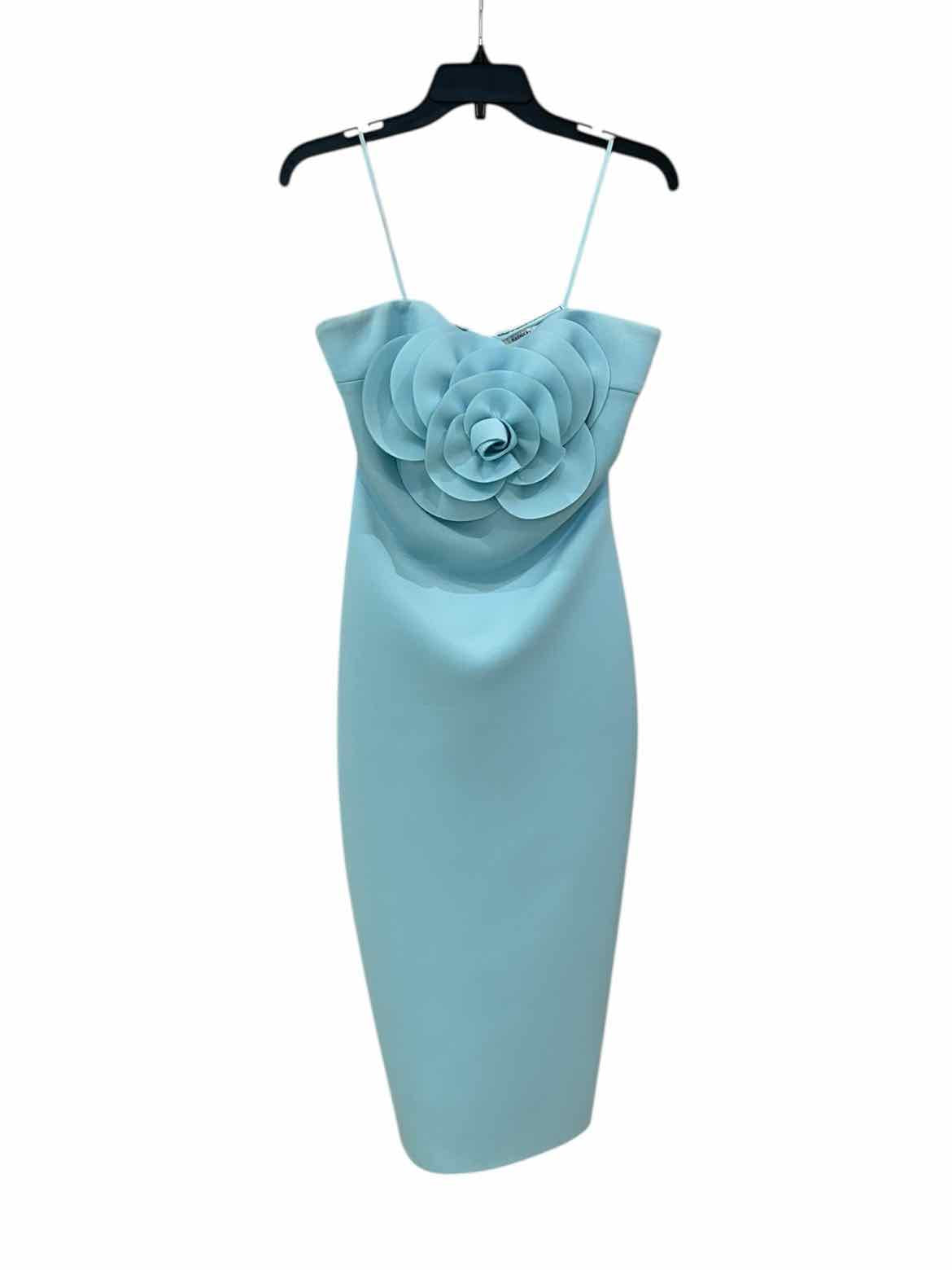 Badgley Mischka Blue Size 10 Dress
