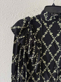 Ganni Black and yellow Size 36 Dress