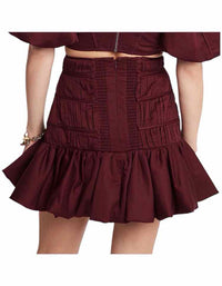 Aje. Burgandy Size AU10/US6 Skirt